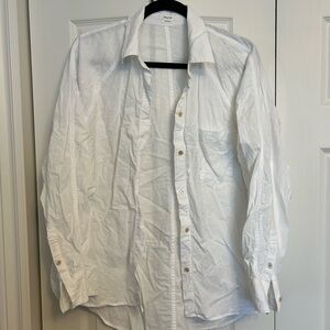 Wilfred Free Linen Oversized Button Down Shirt